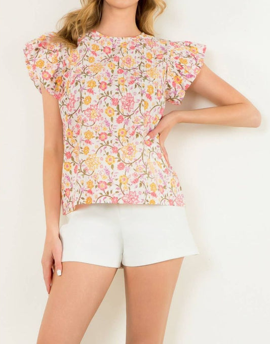 "CONSIDER THE WILDFLOWERS" TOP
