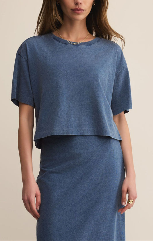 "IT IS WELL" DENIM TEE