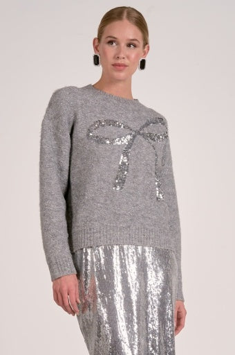 SPARKLE BOW SWEATER