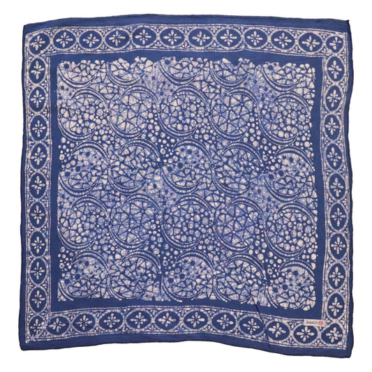 LARGE BLUE STONE BATIK BANDANA