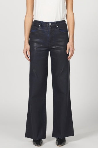 FIONA RAW EDGE HEM WIDE LEG DENIM JEAN by Dear John
