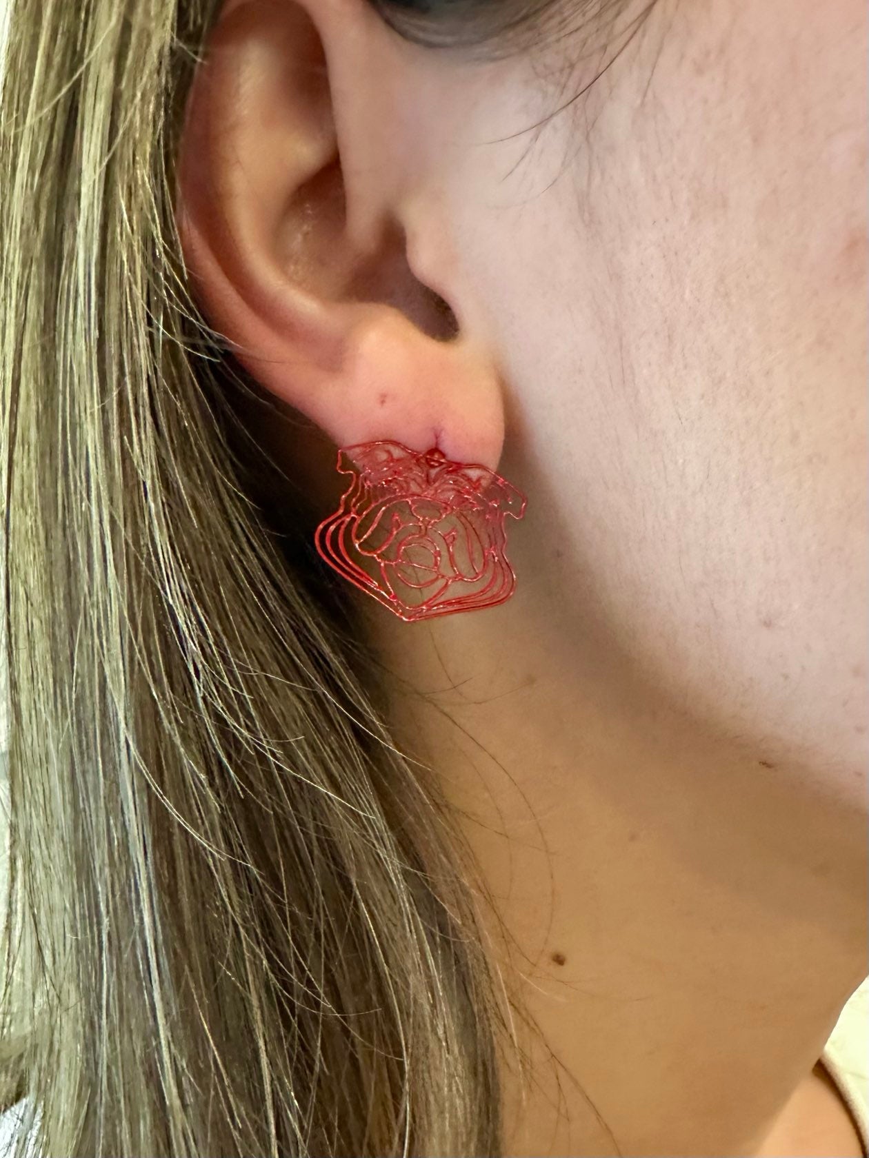 BULLDOG FILIGREE EARRINGS
