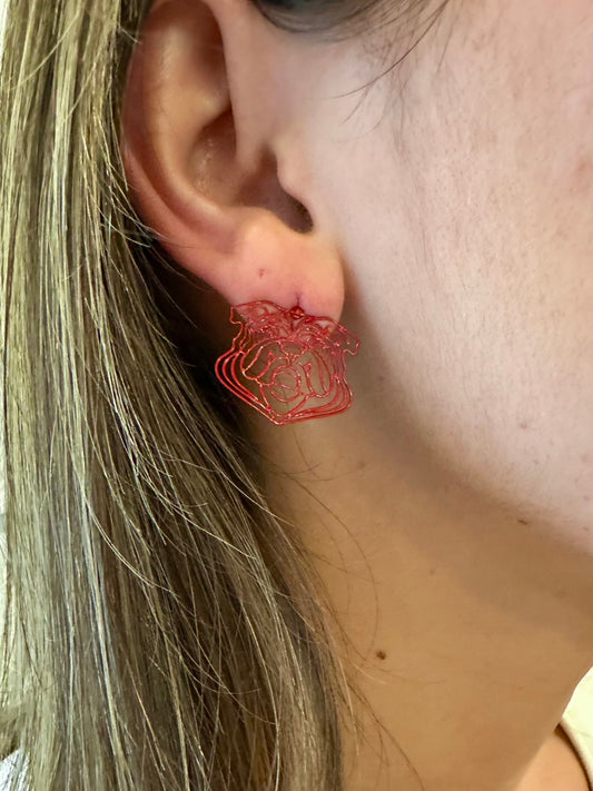 BULLDOG FILIGREE EARRINGS