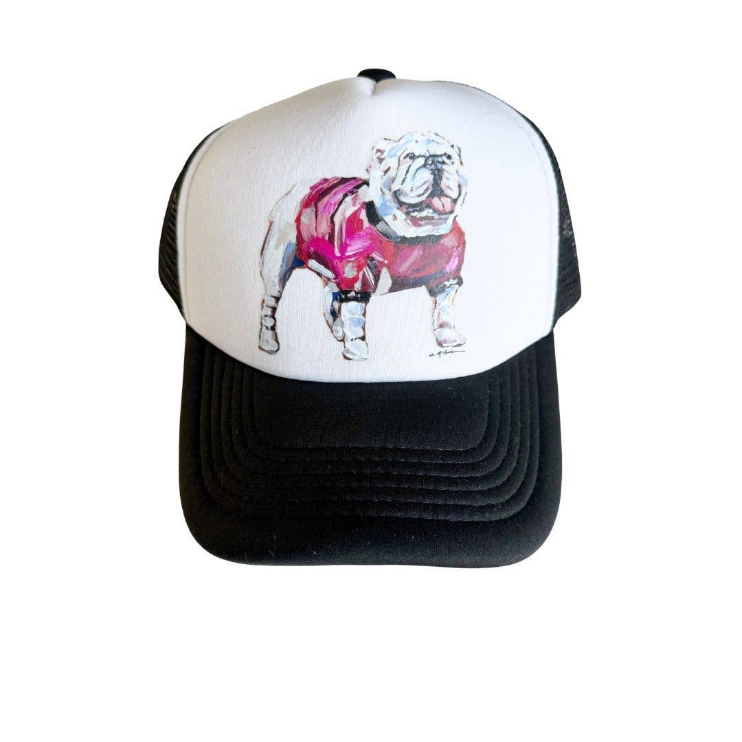 "BULLDOG RED" HAT by Chelsea McShane Art