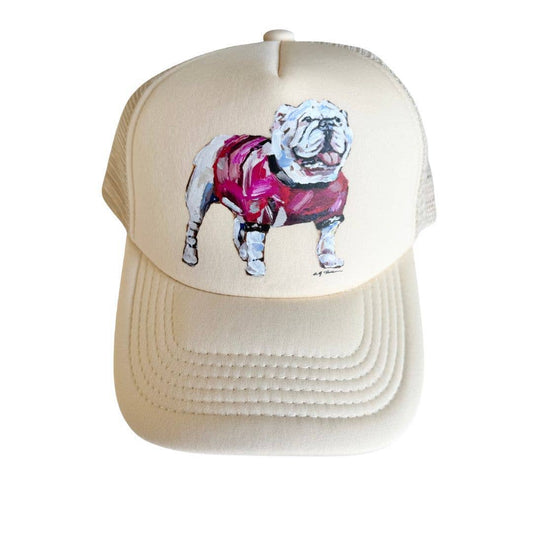"BULLDOG RED" HAT by Chelsea McShane Art