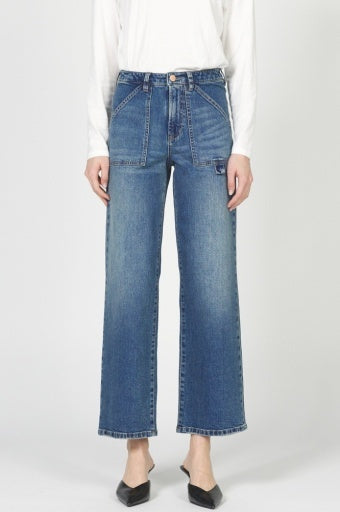 HOLLY CROPPED WIDE LEG DENIM by Dear John