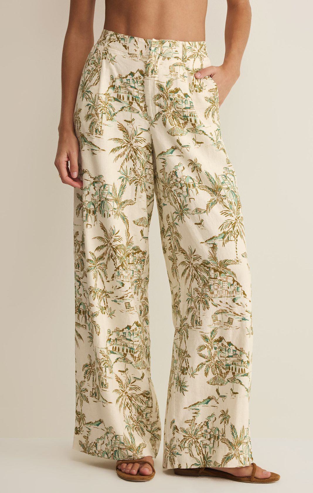 OVERLOOK TIKI TIDE LINEN PANT by Z Supply