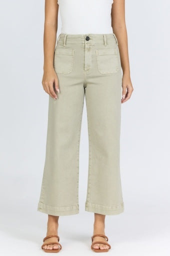 AUDREY CROPPED DENIM JEANS by Dear John