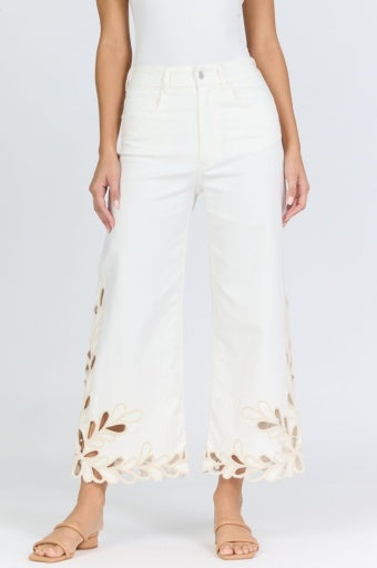AUDREY CROPPED DENIM JEANS by Dear John