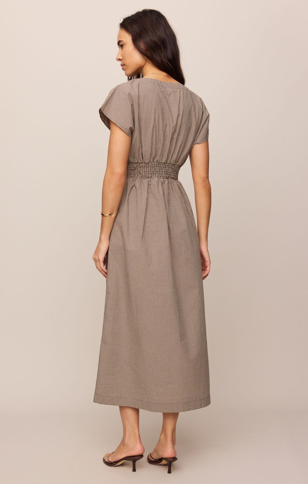 SANNA GINGHAM MIDI DRESS by Z Supply