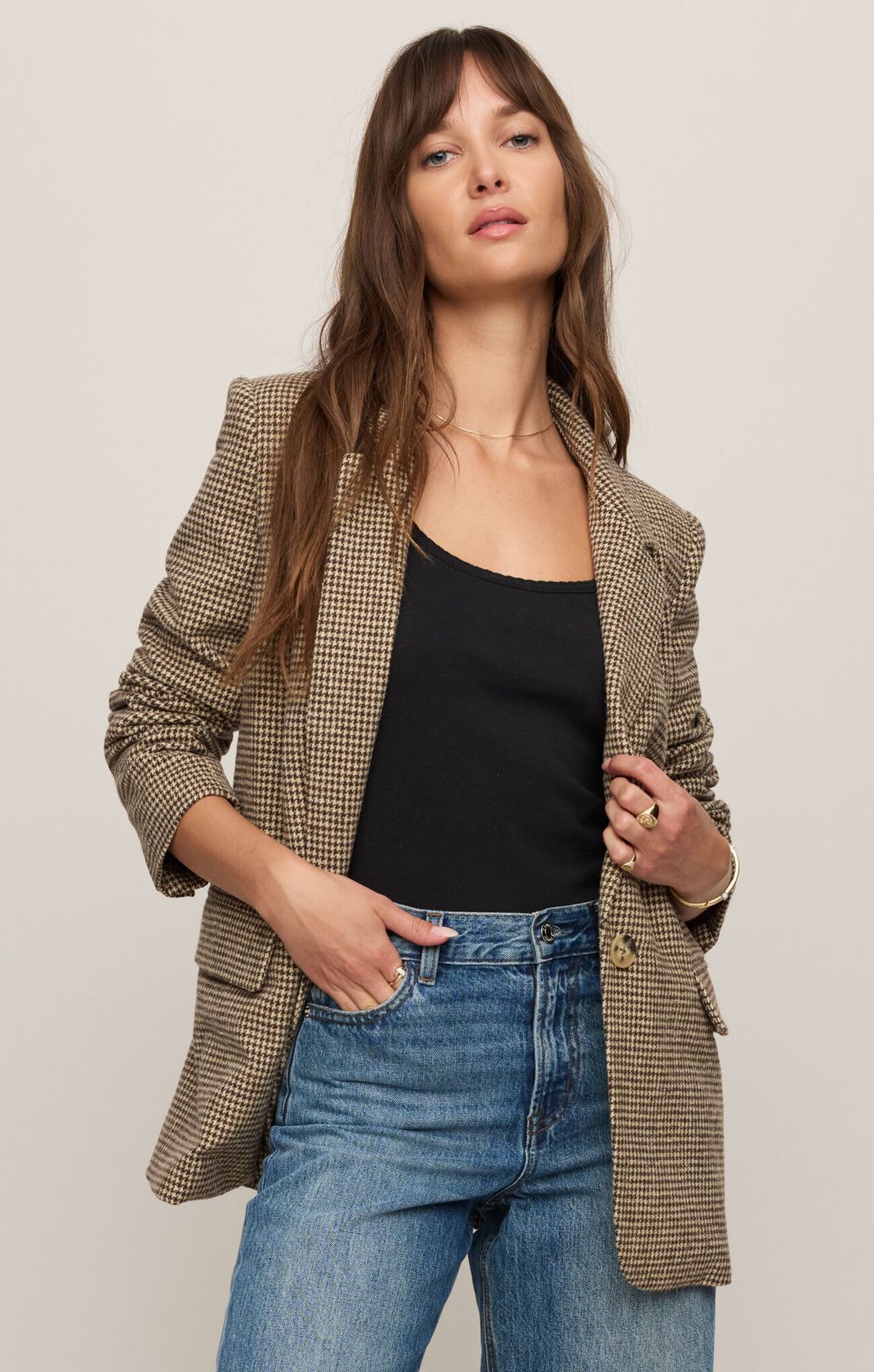 "EVAN HOUNDSTOOTH BLAZER" by Z Supply