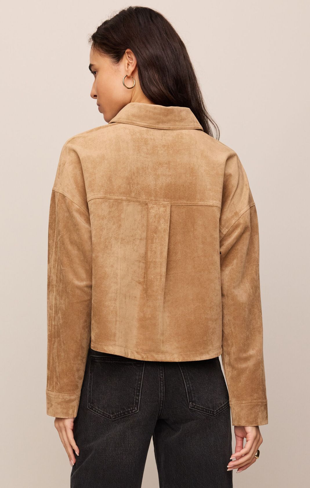 "ALL DAY CROPPED SUEDE JACKET" by Z Supply