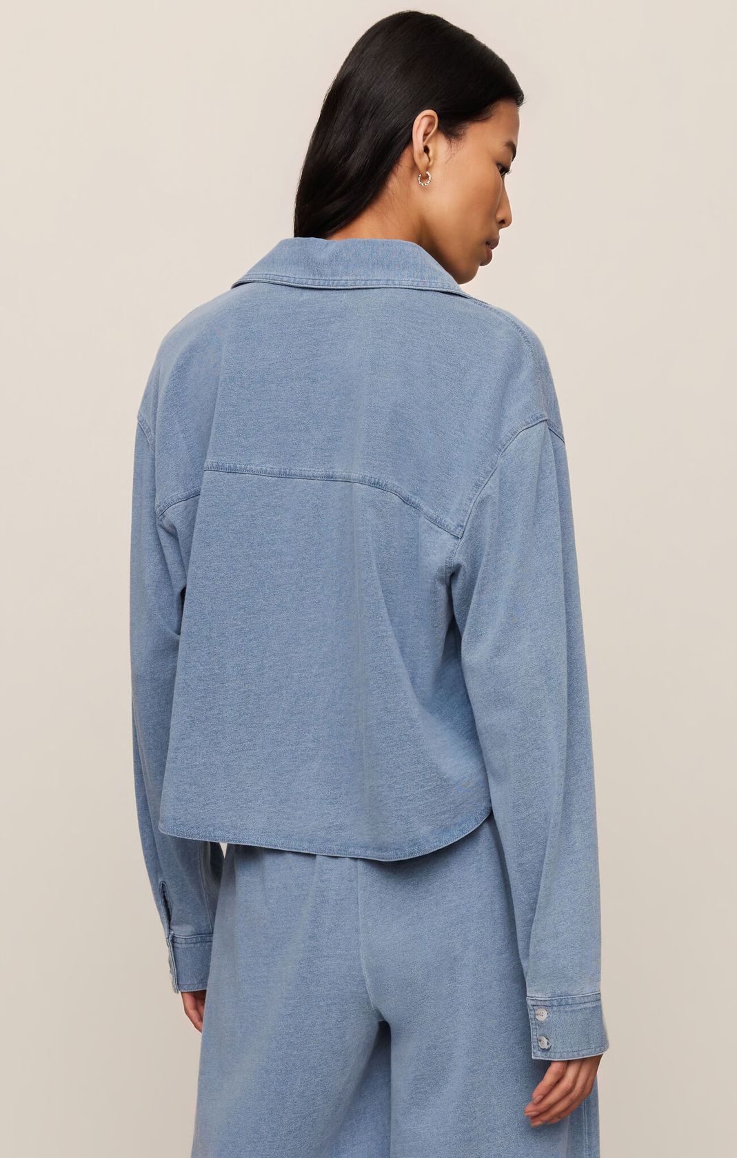 REESE JERSEY DENIM BUTTON UP by Z Supply