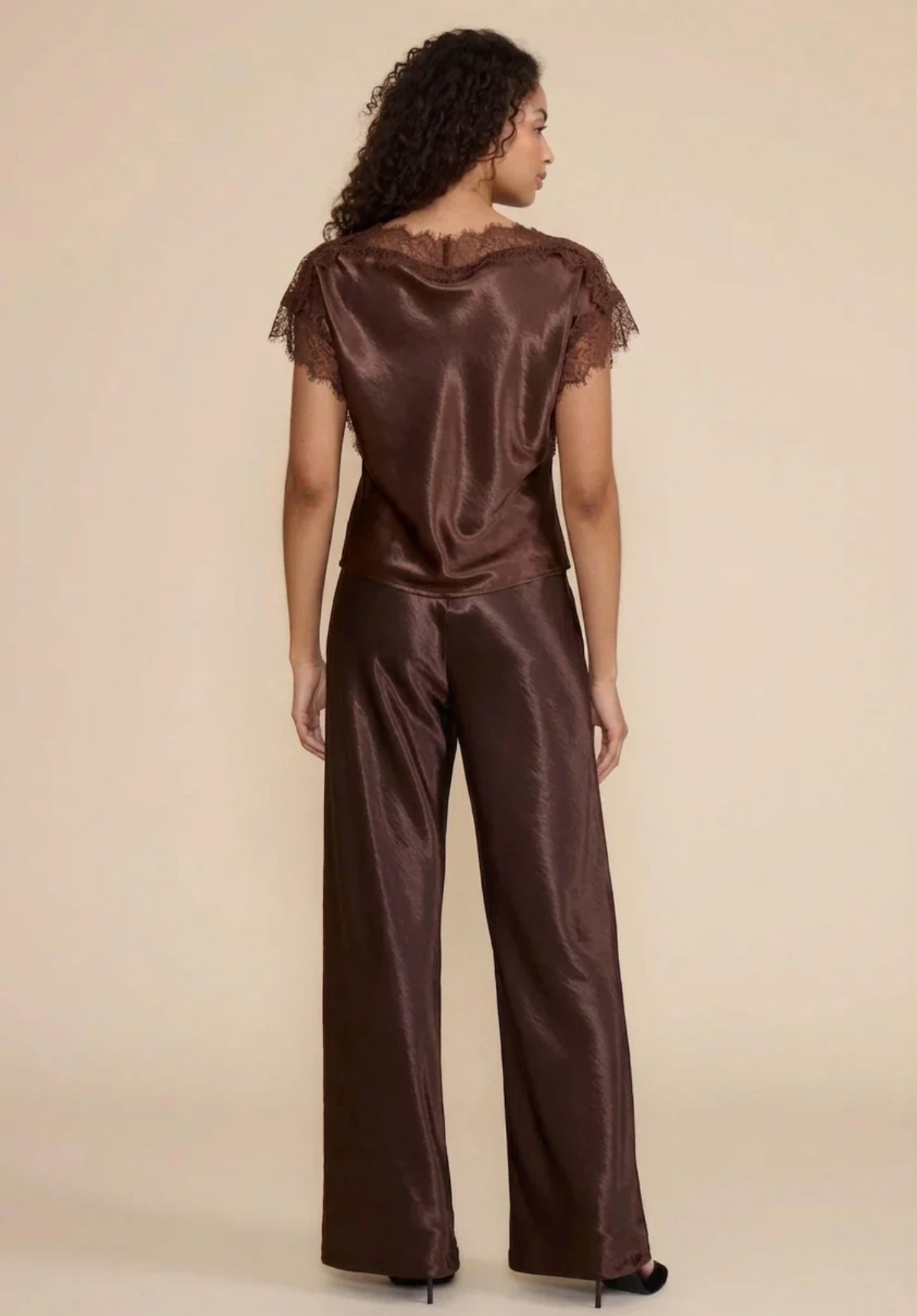 CHRIS LACE TRIM TOP by Lucy Paris