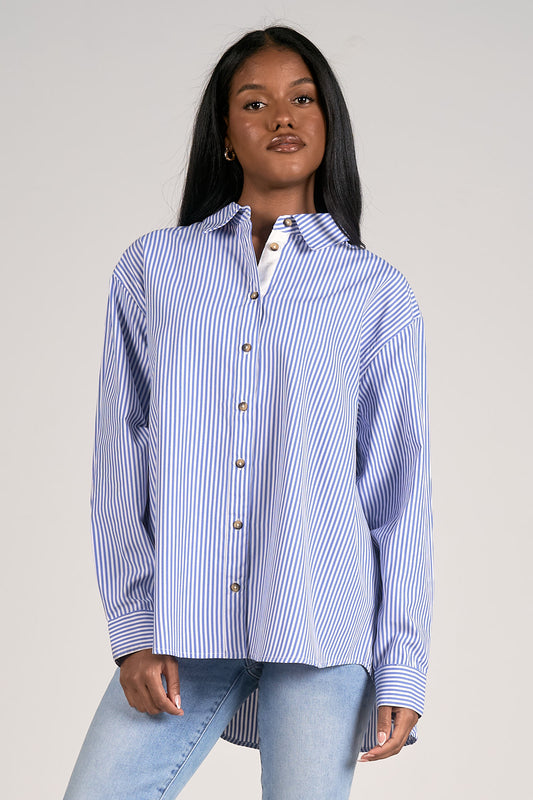 DREW PINSTRIPE TOP