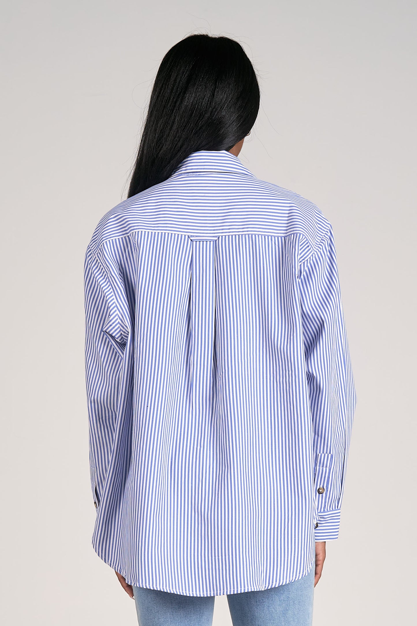 DREW PINSTRIPE TOP