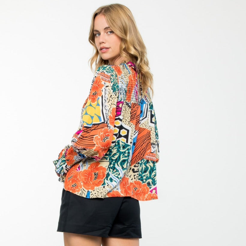 TESLEY PRINT TOP