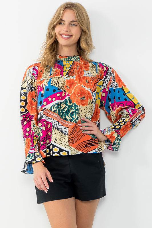 TESLEY PRINT TOP