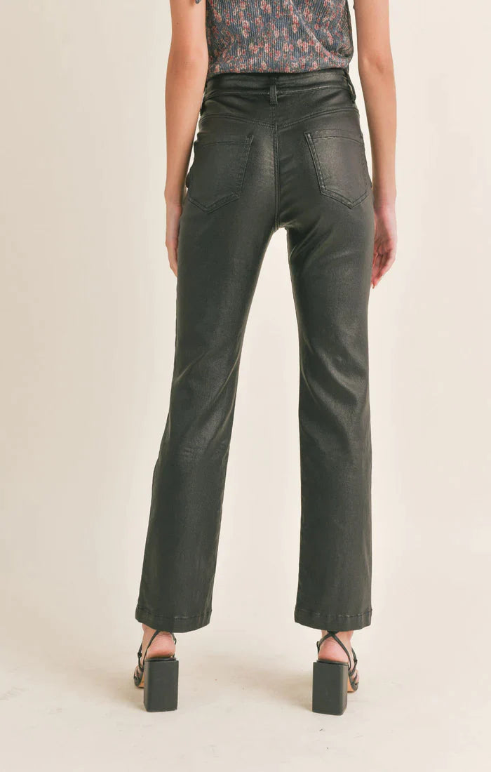 CLAIRE COATED PANTS