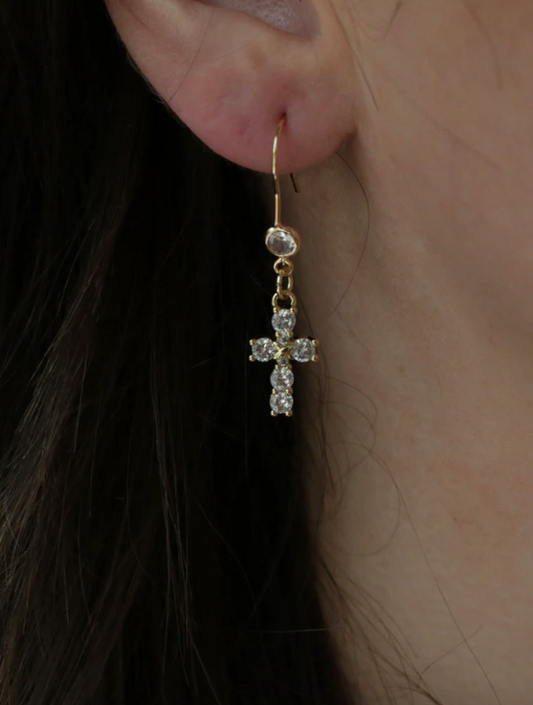 TRANQUIL CROSS EARRINGS by INSPIRE DESIGNS