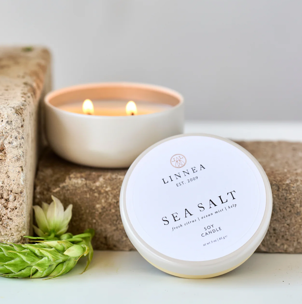 SEA SALT PETITE 2 WICK CANDLE