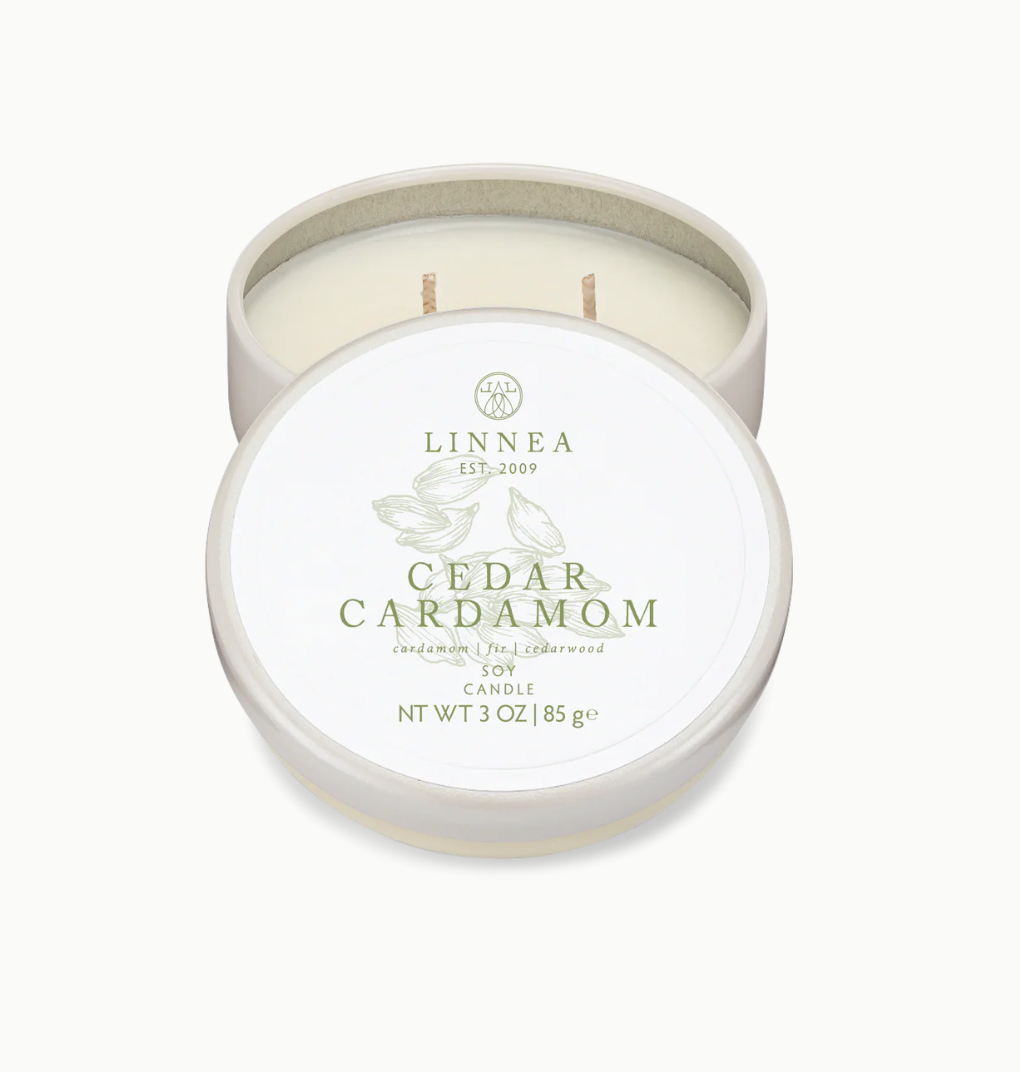 CEDAR CARDAMOM PETITE 2 WICK CANDLE