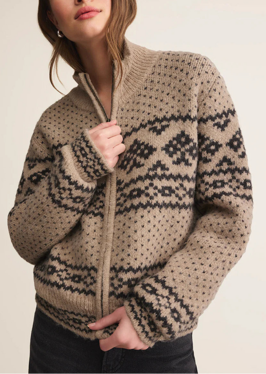 BISMARCK ZIP CARDIGAN by Z Supply