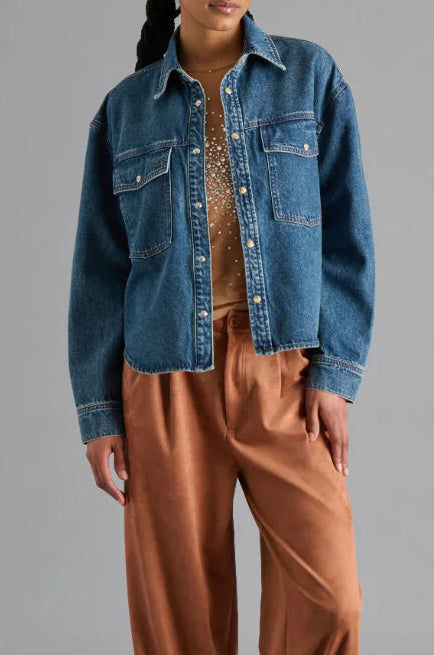 JUDITH DENIM TOP by Steve Madden