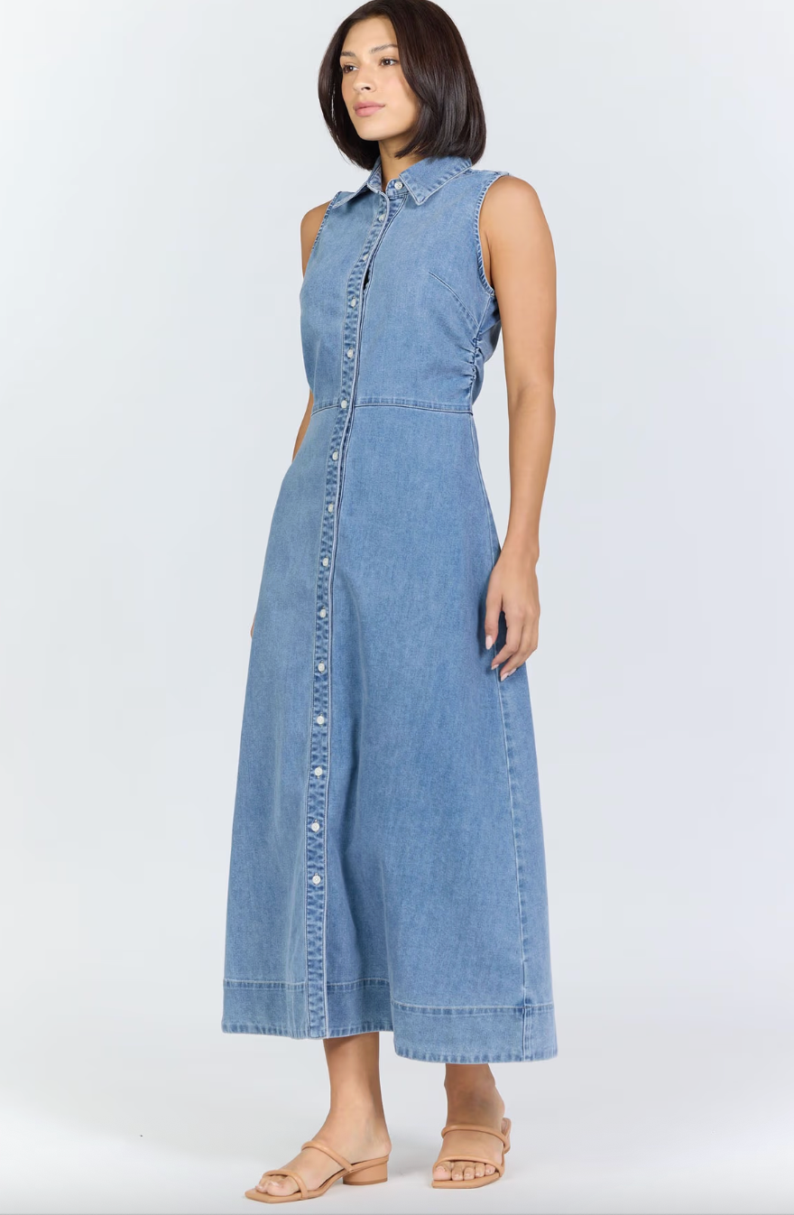 LUELLA DENIM MAXI DRESS by Dear John