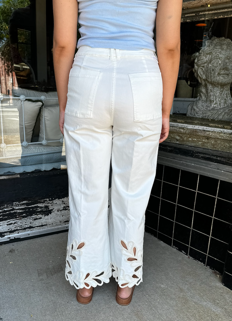 AUDREY CROPPED DENIM JEANS by Dear John