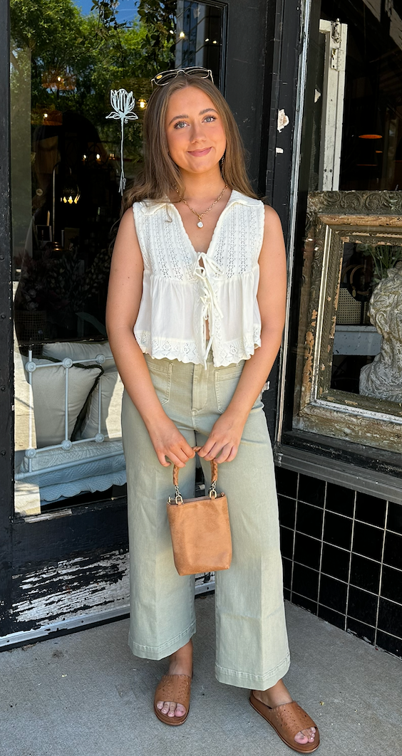 AUDREY CROPPED DENIM JEANS by Dear John