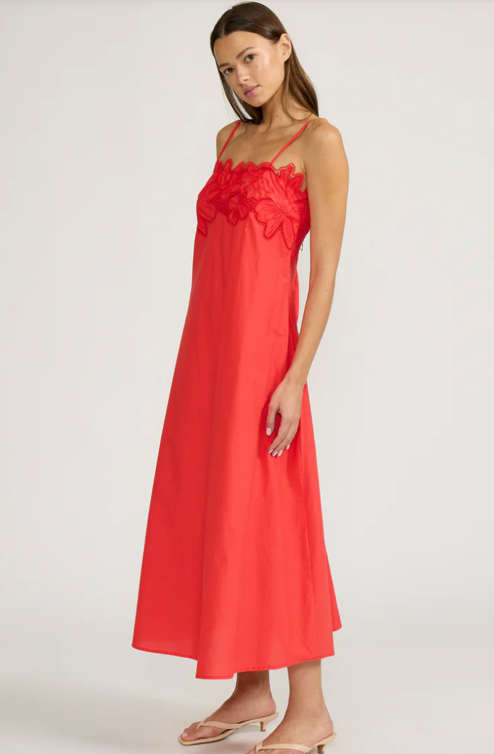 REY MIDI DRESS by Lucy Paris