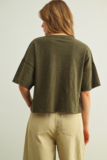 "STILL WATERS" GREEN TOP