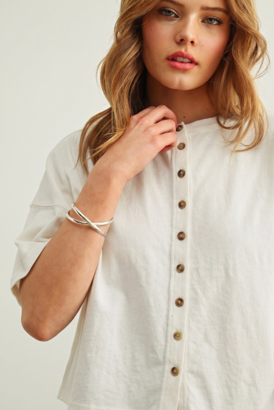 "STILL WATERS" WHITE TOP