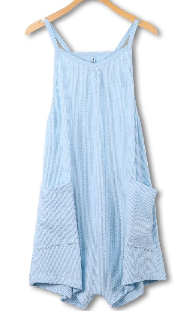 "RELIABLE MESSENGER" BLUE ROMPER