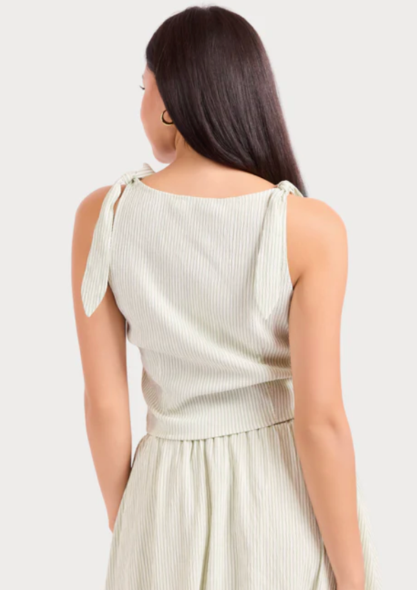 "JOY TO THE FULL" SAGE TOP