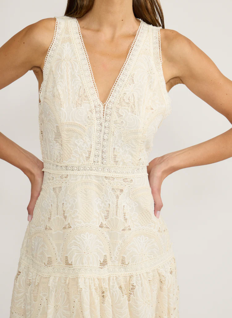 FRANCIA TIERED DRESS by Lucy Paris
