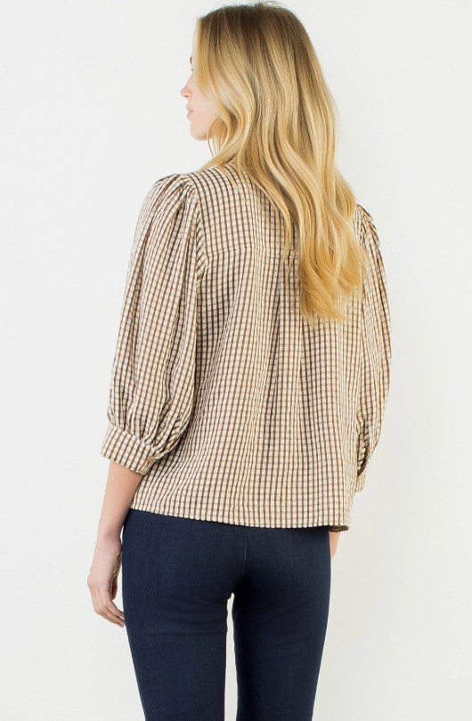 "HIGHLY FAVORED" BROWN SHIRT