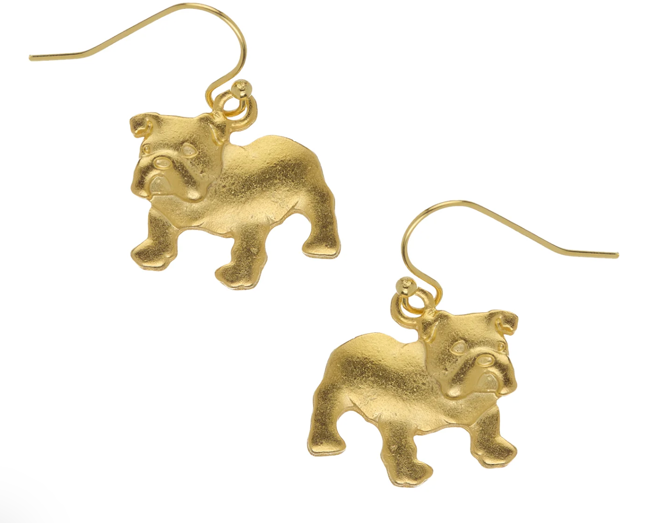 Mini Bulldog Drop Earrings by Susan Shaw