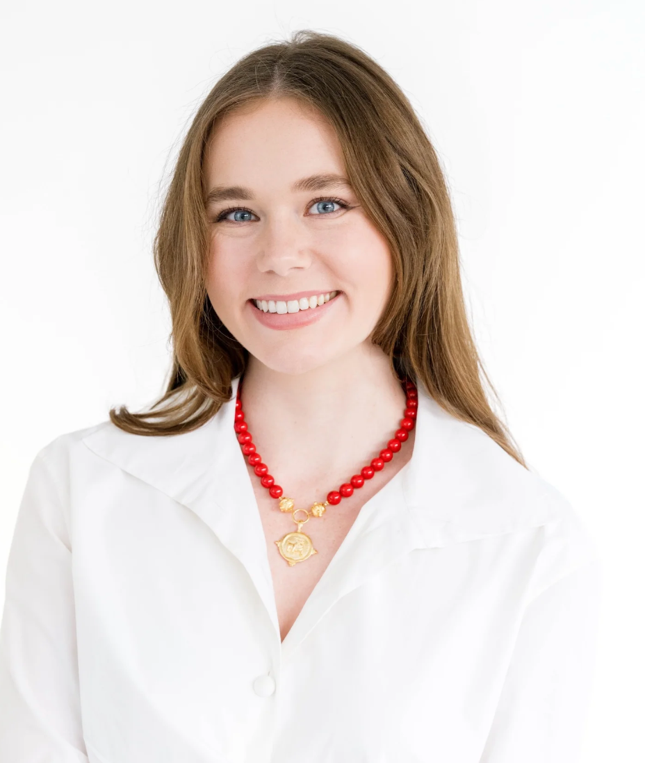 Bulldog Red Necklace by Susan Shaw