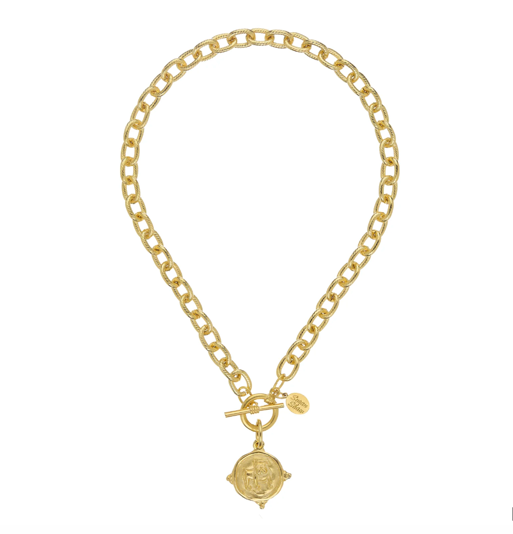 Bulldog Toggle Necklace by Susan Shaw