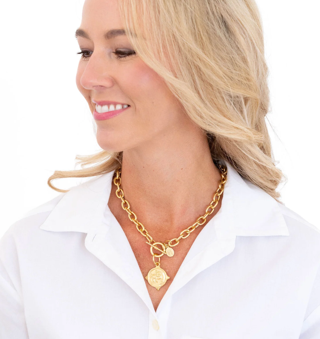 Bulldog Toggle Necklace by Susan Shaw