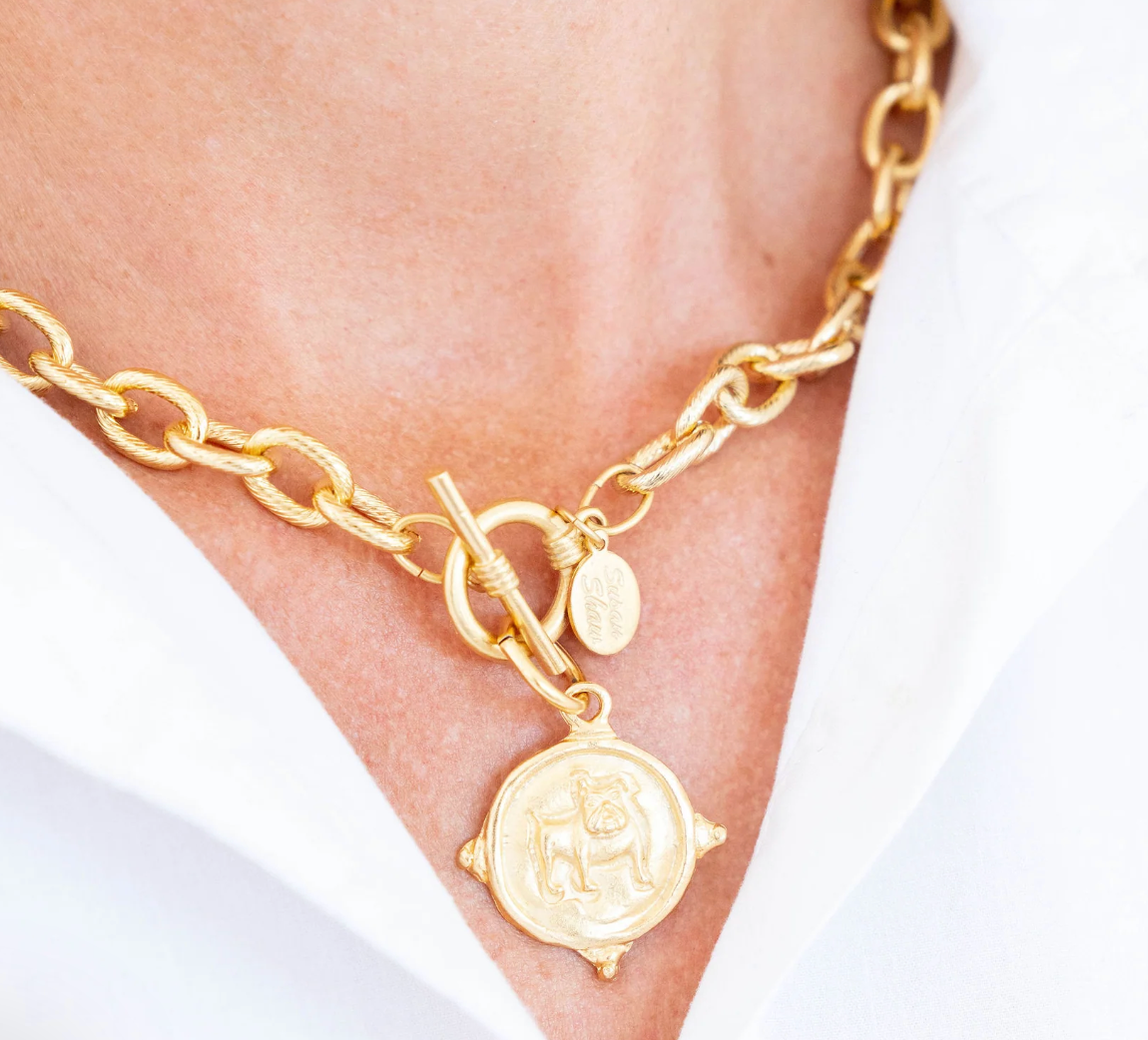 Bulldog Toggle Necklace by Susan Shaw