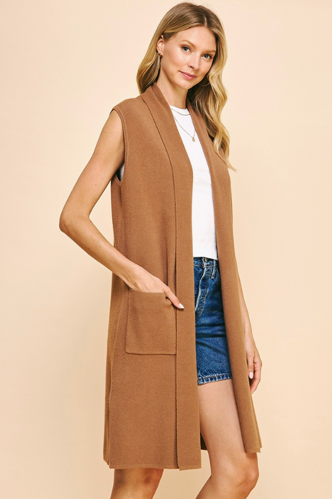 “FOREVER AMEN” BROWN CARDIGAN