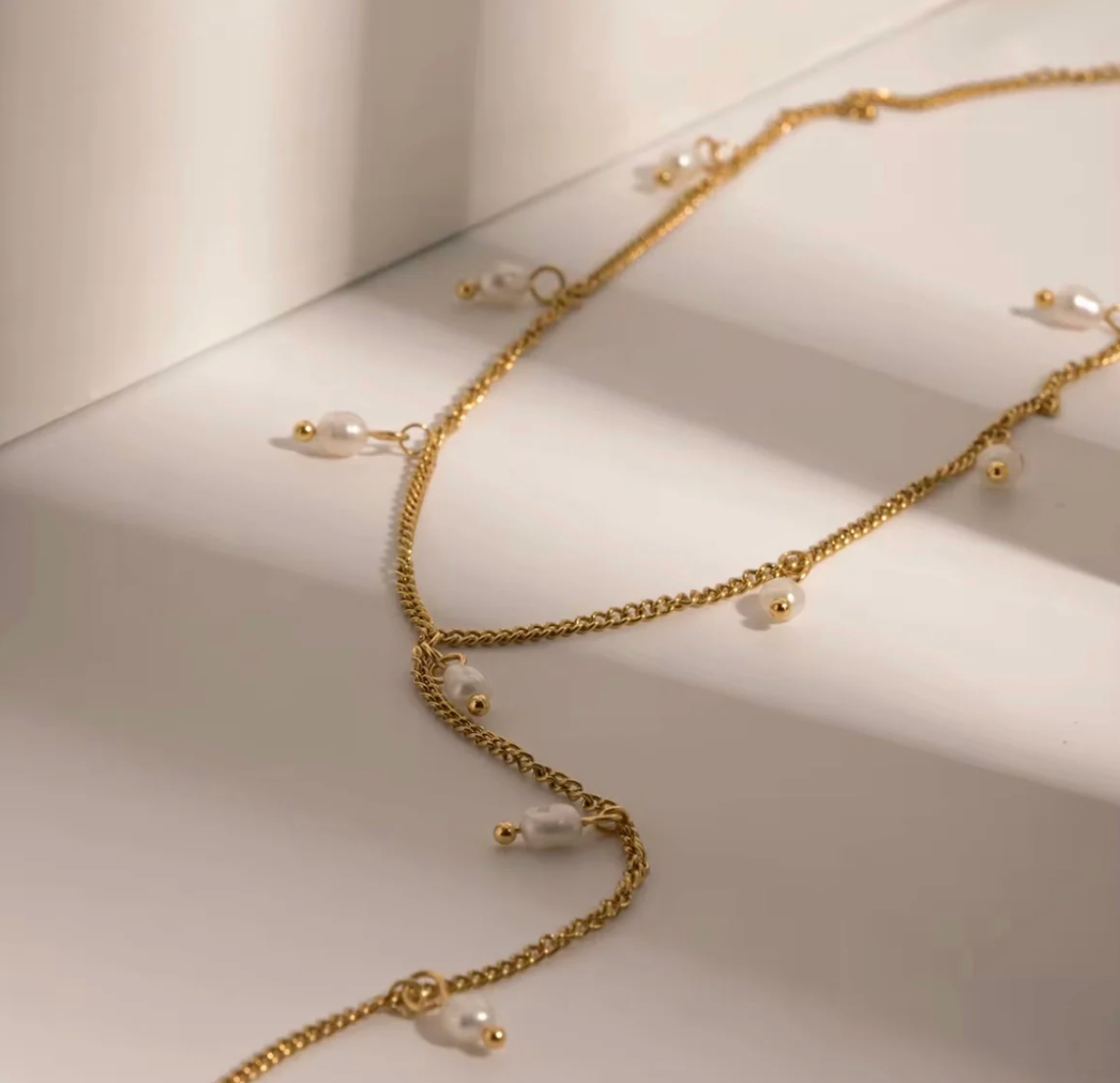 SOLENE LARIAT NECKLACE by Katie Rae