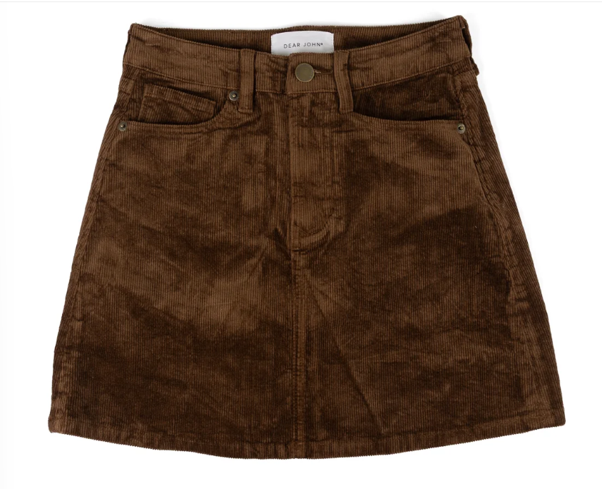 "QUINN CORDUROY MINI SKIRT" by Dear John