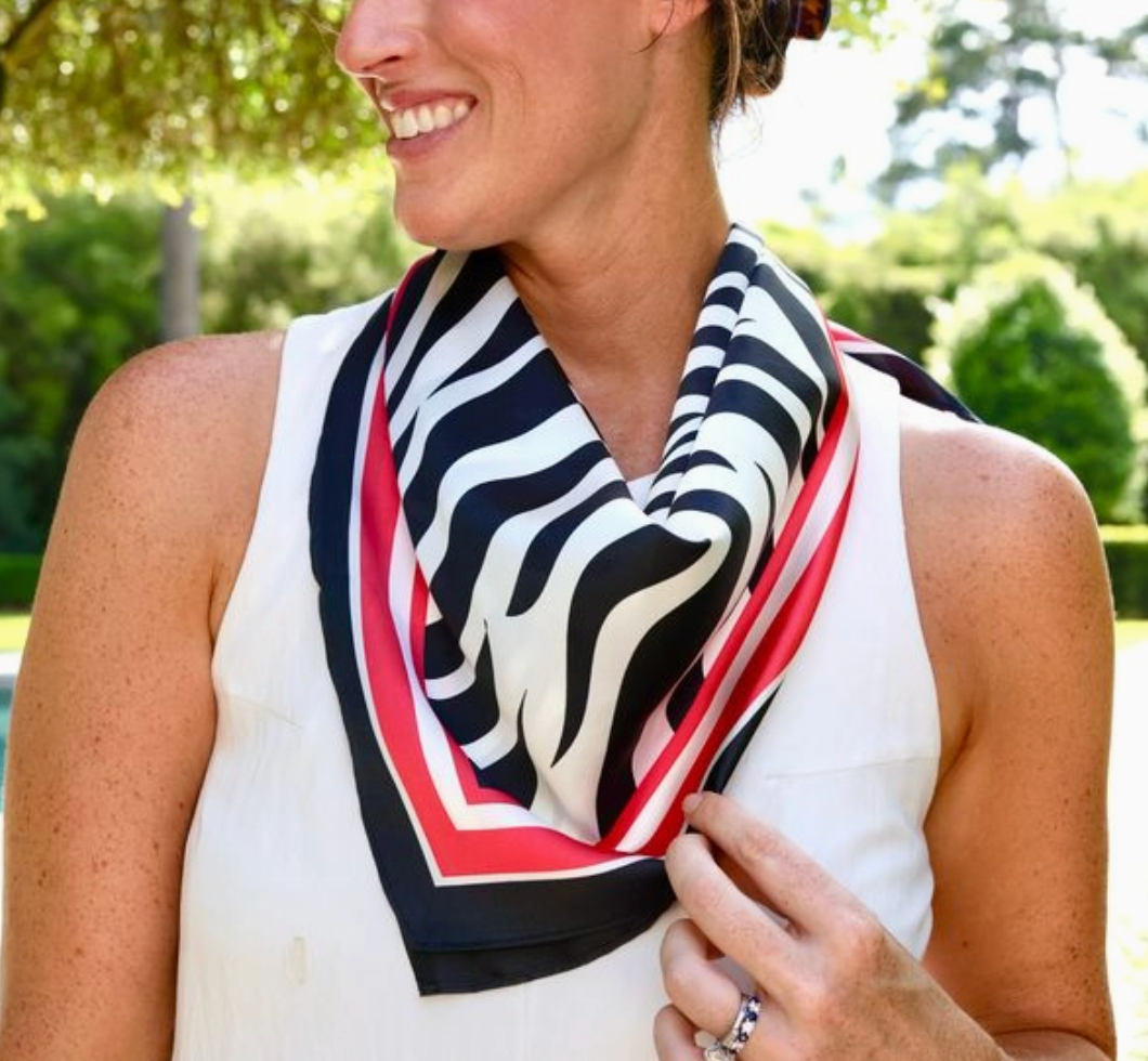 "DAWGS GONE WILD" Medium Zebra Scarf