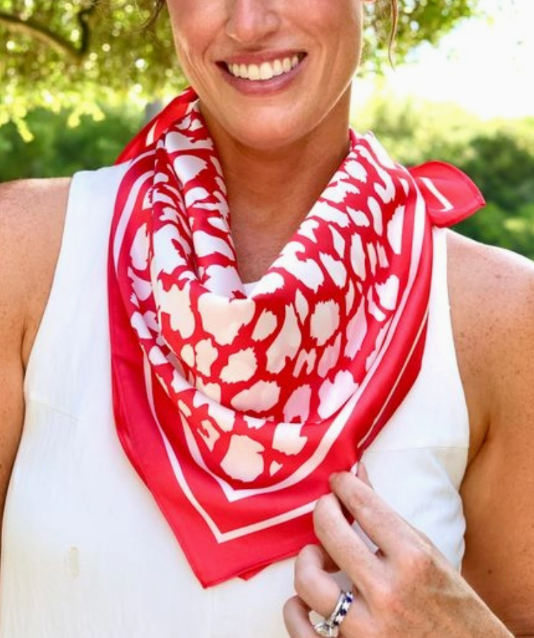 "DAWGS GONE WILD" Medium Leopard Scarf