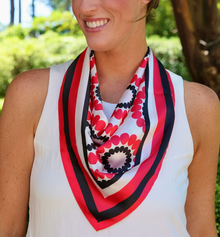 "DAWGS GONE WILD" Medium Floral Scarf