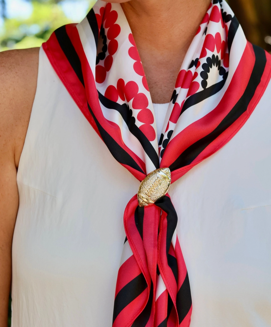 "DAWGS GONE WILD" Medium Floral Scarf